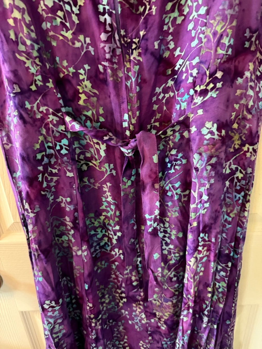 Eagle Ray Traders Sleeveless Purple Floral Midi Dress - Picture 4 of 7